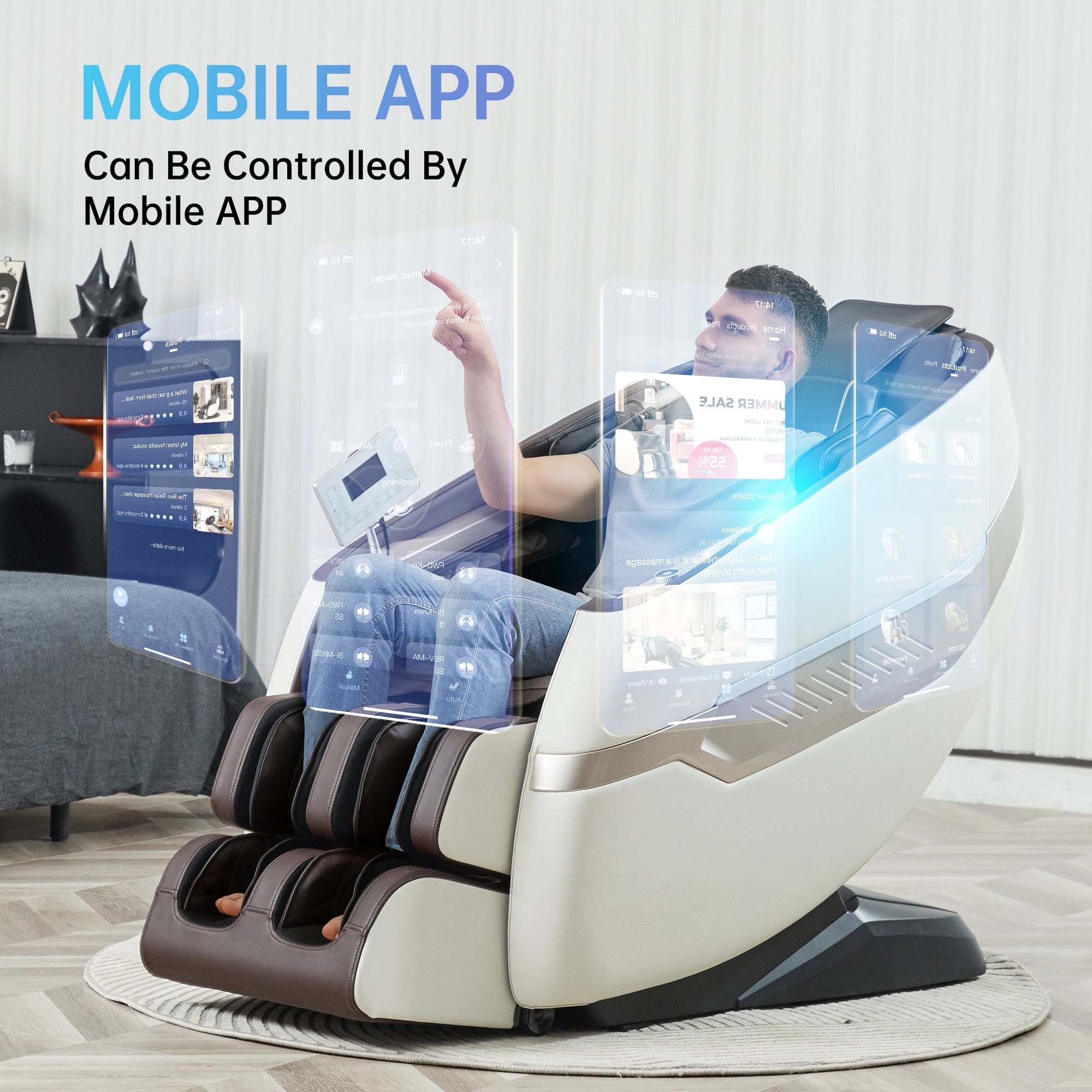 Real Relax Massage Chair Favor-09 Massage Chair Brown 665878414856