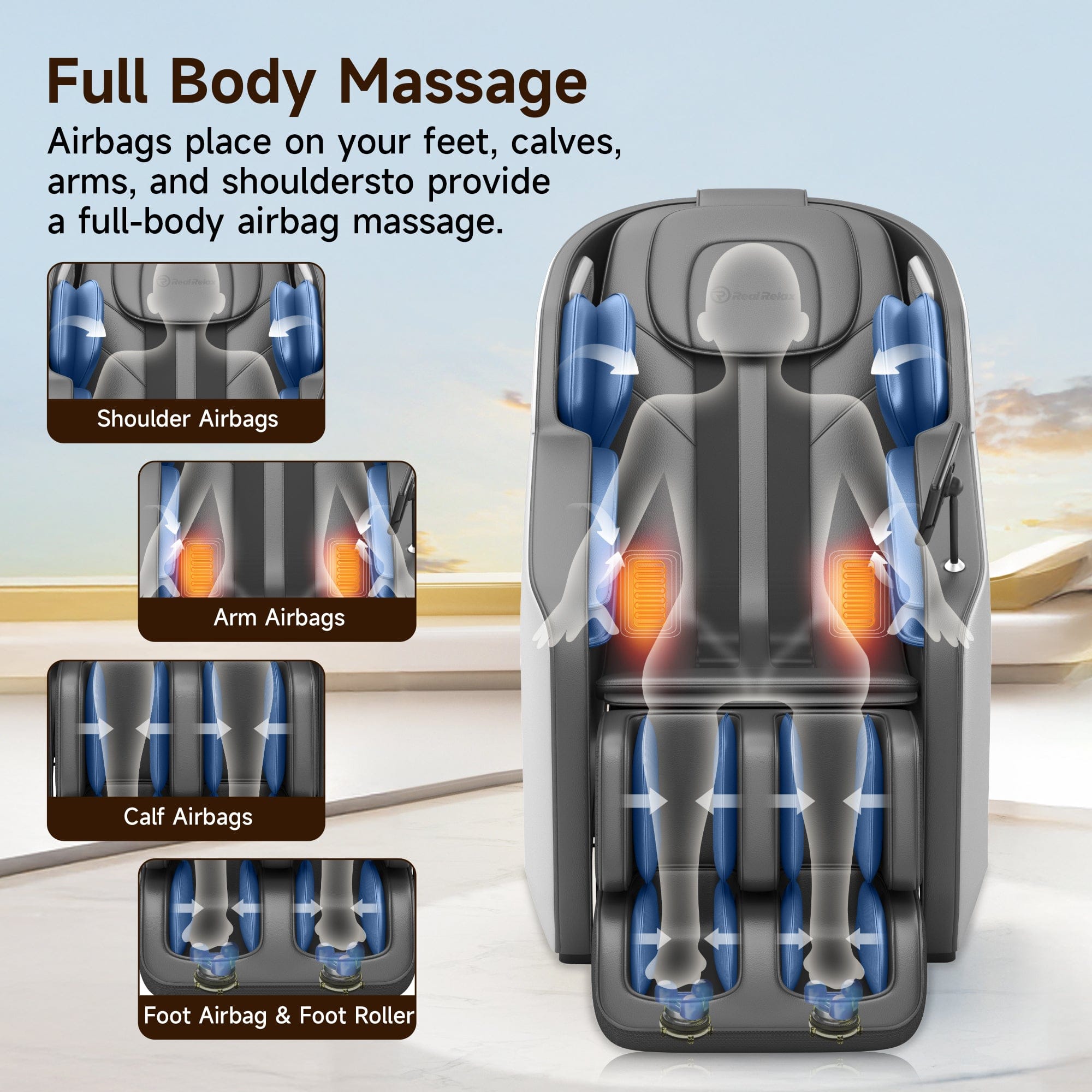 Real Relax Massage Chair Favor-24 3D Massage Chair