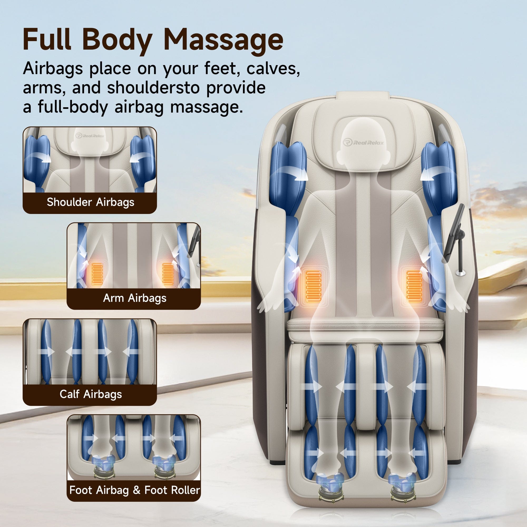Real Relax Massage Chair Favor-24 3D Massage Chair
