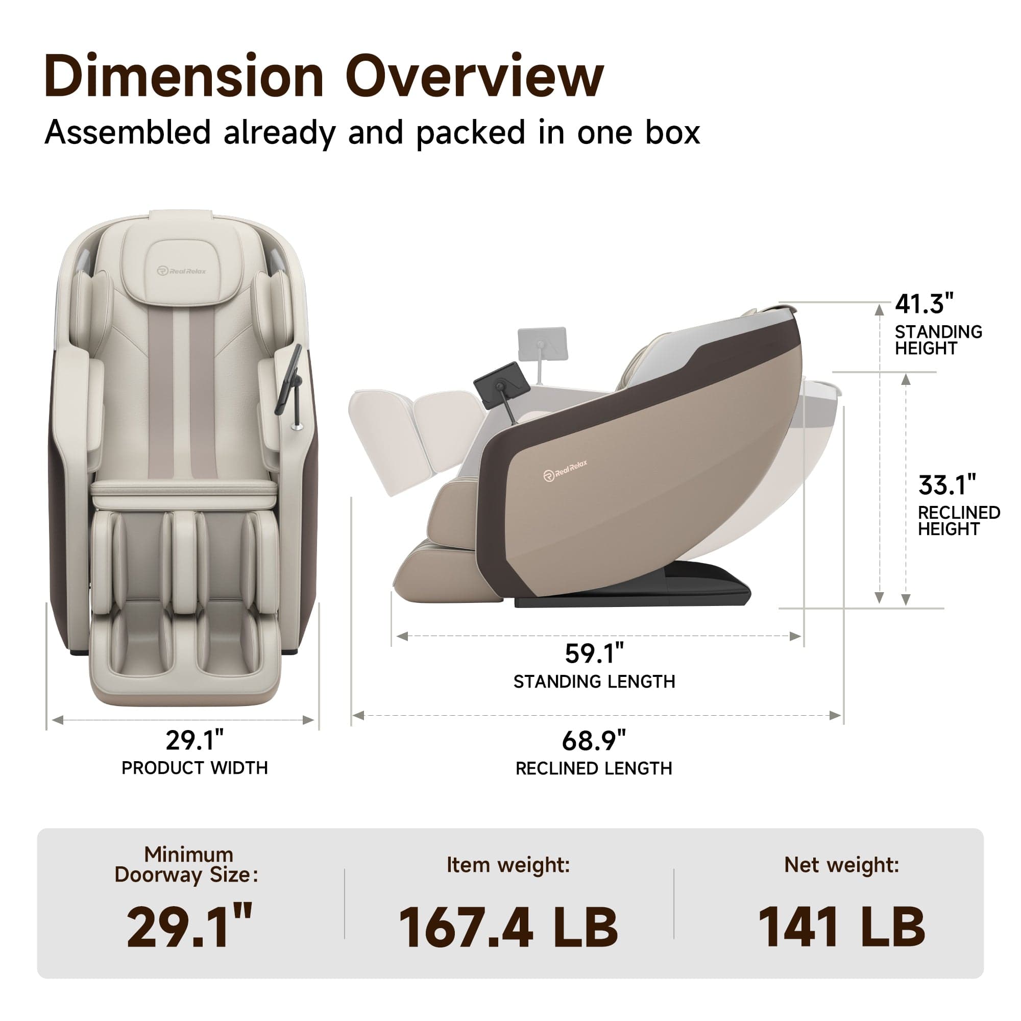 Real Relax Massage Chair Favor-24 3D Massage Chair