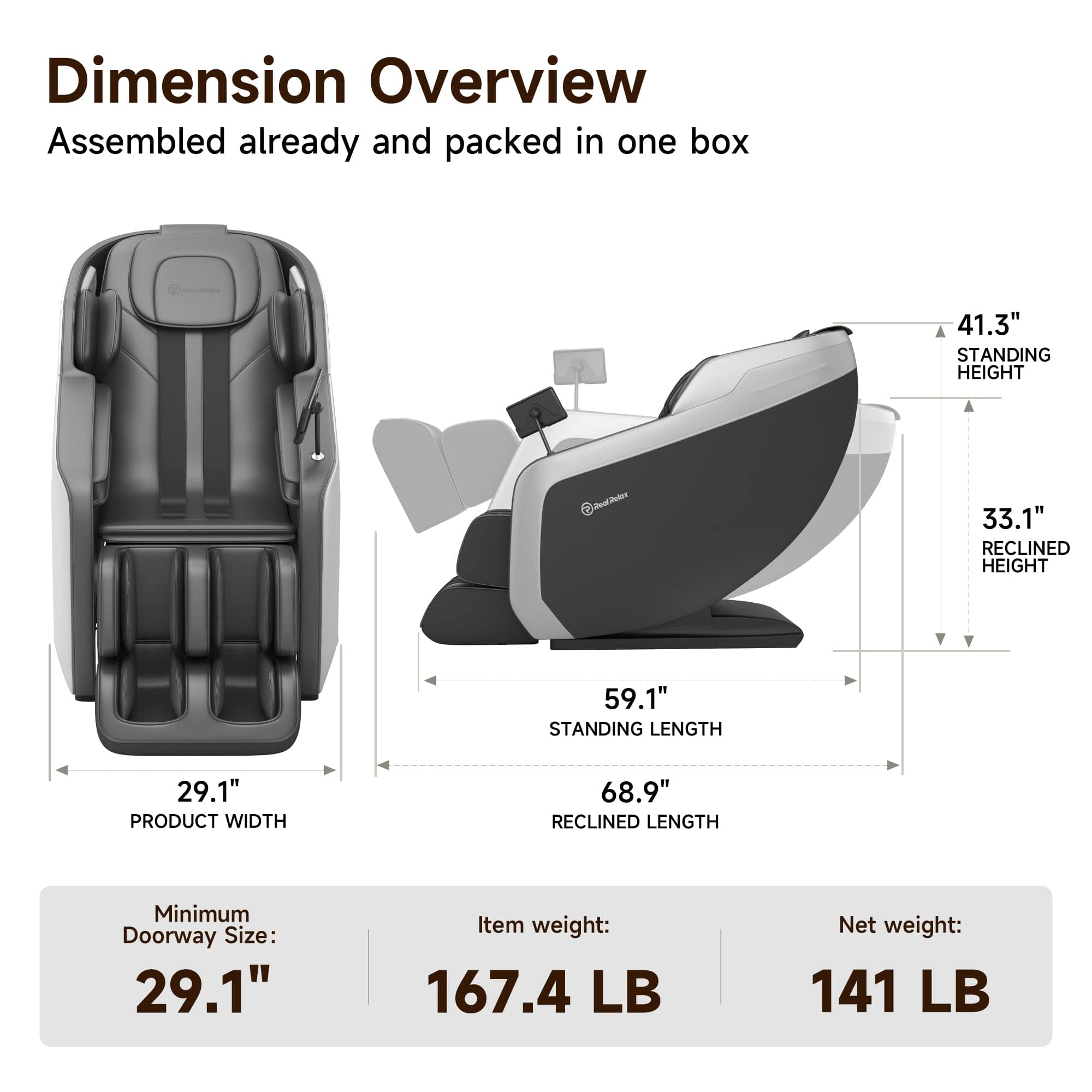 Real Relax Massage Chair Favor-24 3D Massage Chair