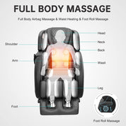 Real Relax Massage Chair Real Relax® PS3000 Massage Chair black Refurbished 665878416621