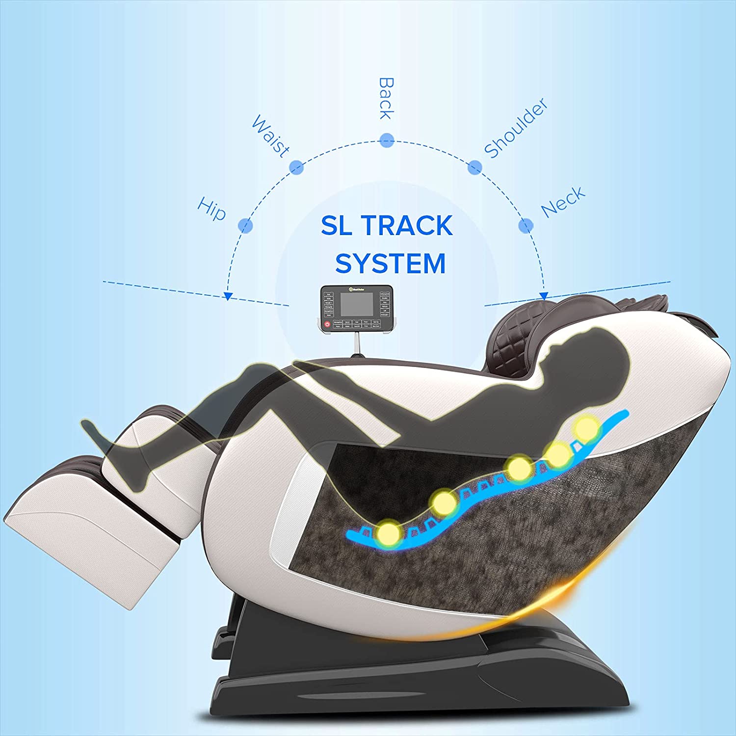 Real Relax Massage Chair Real Relax® Favor-SS03  Massage Chair brown Refurbished