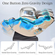 Real Relax Massage Chair Real Relax® Favor-05  Massage Chair Khaki Refurbished