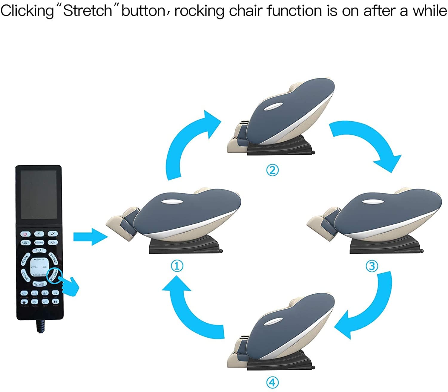 Real Relax Massage Chair Real Relax® SS02  Massage Chair Blue