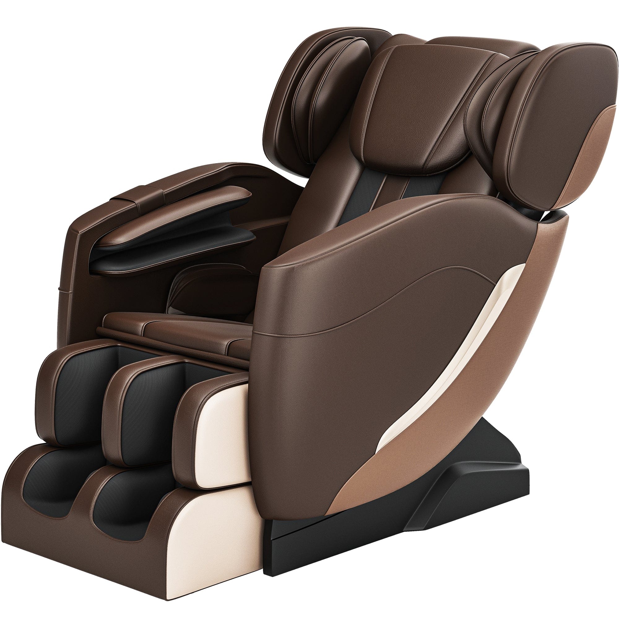 Real Relax Real Relax Full Body Electric Zero Gravity Shiatsu Massage Chair with Bluetooth Heating and Foot Roller for Home and Office