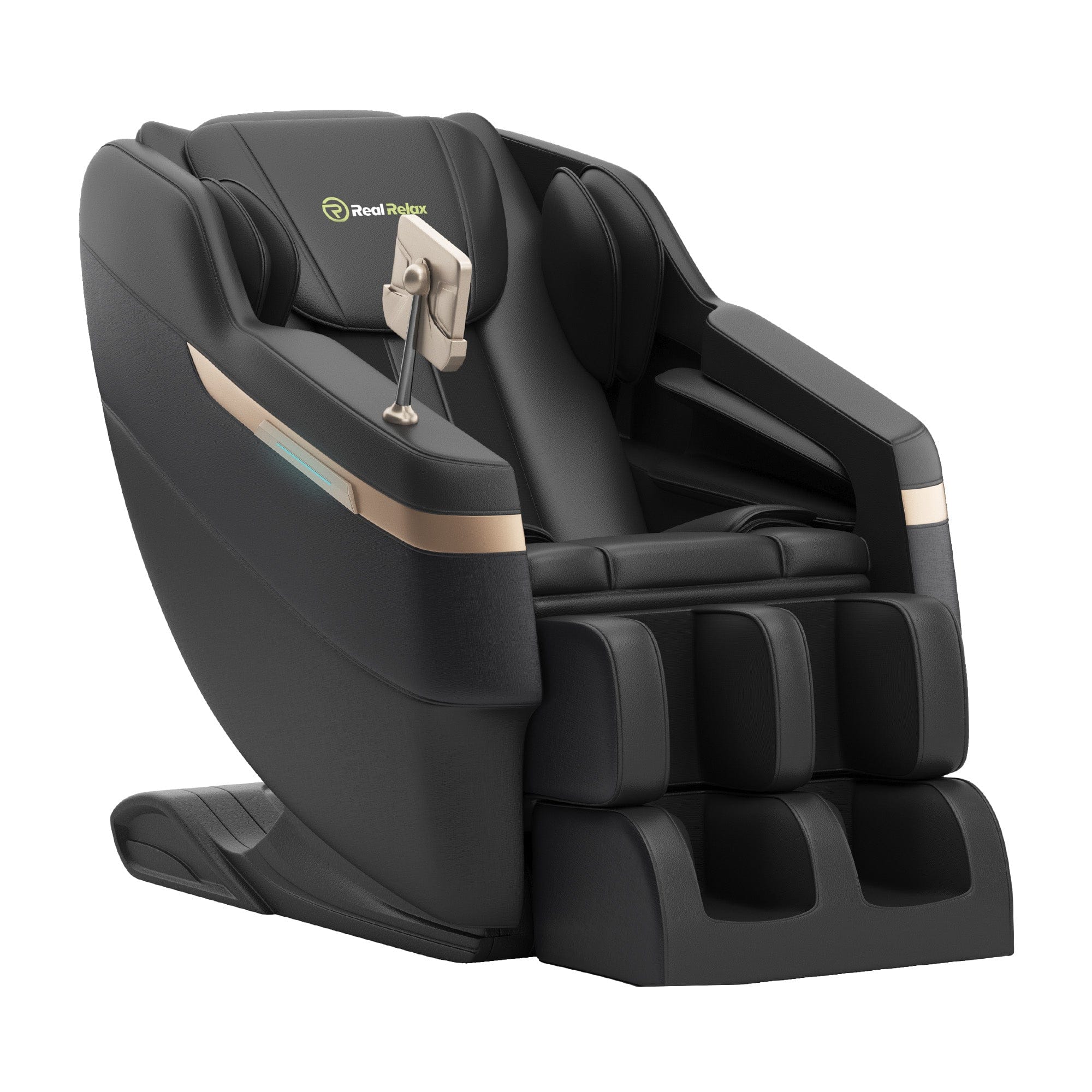 Real Relax Real Relax 2025 Full Body Massage Chair, Zero Gravity Shiatsu Massage Chair Recliner, Foot Massage, Bluetooth, Large Control Screen  black
