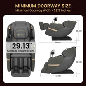 Real Relax Massage Chair Real Relax 3D Massage Chair, Full Body Zero Gravity Recliner with SL Track, Yoga Stretching, Foot Rollers, Bluetooth, Heating