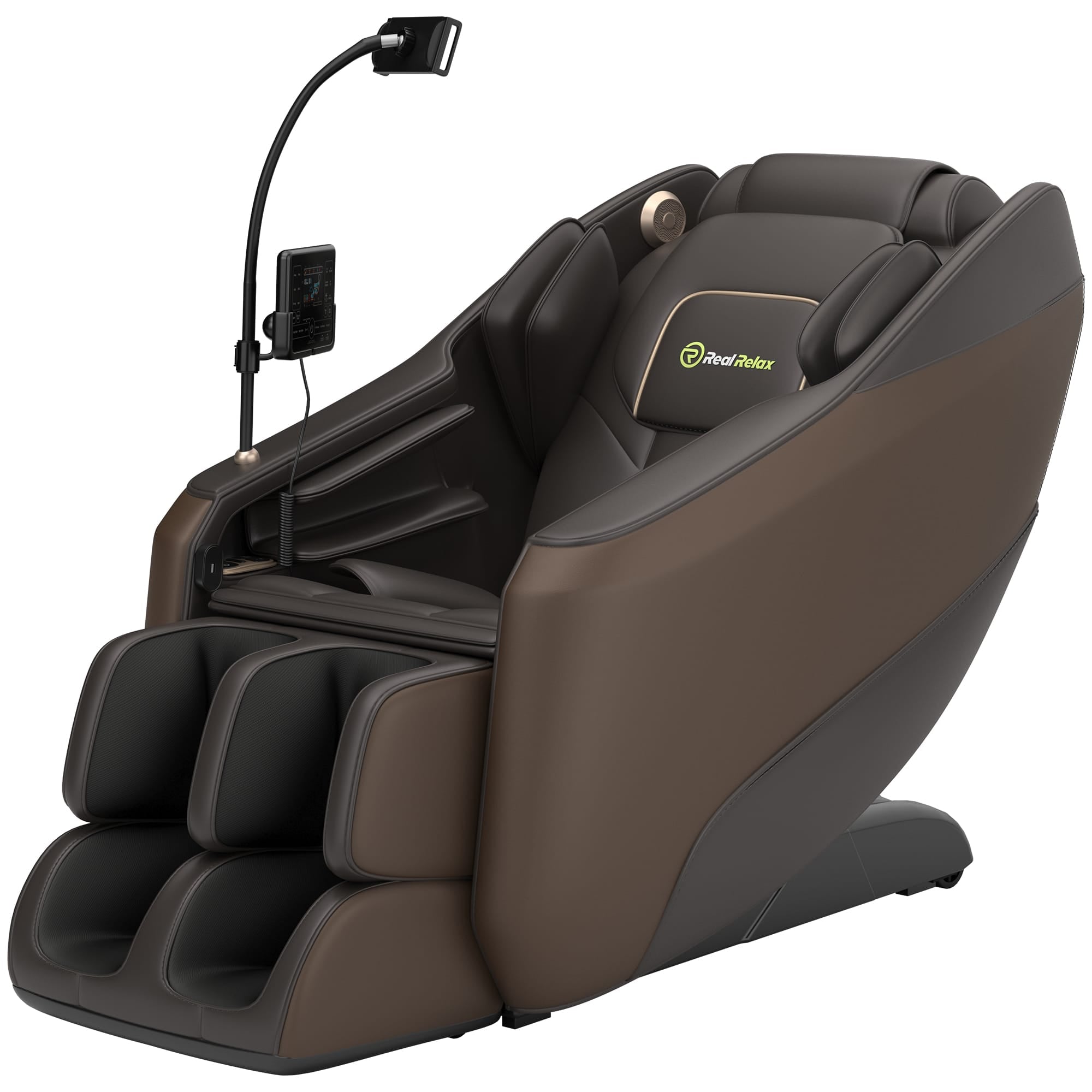 Real Relax Massage Chair Real Relax Electric Massage Chair, Zero Gravity Full Body Massage Recliner Chair with 10 Fixed Rollers, Touch Screen Controller 665878413682