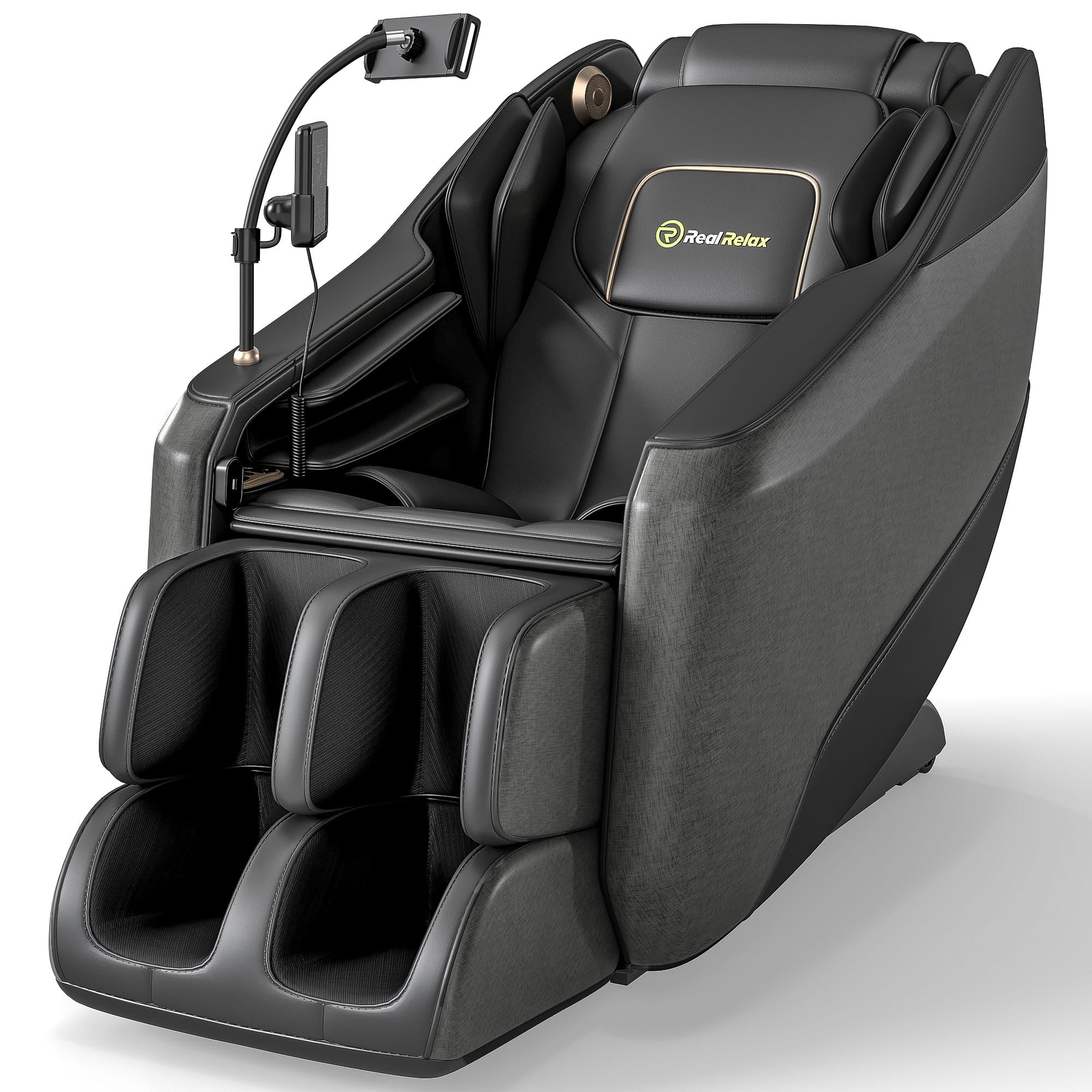 Real Relax Massage Chair Real Relax Electric Massage Chair, Zero Gravity Full Body Massage Recliner Chair with 10 Fixed Rollers, Touch Screen Controller 6977865042312