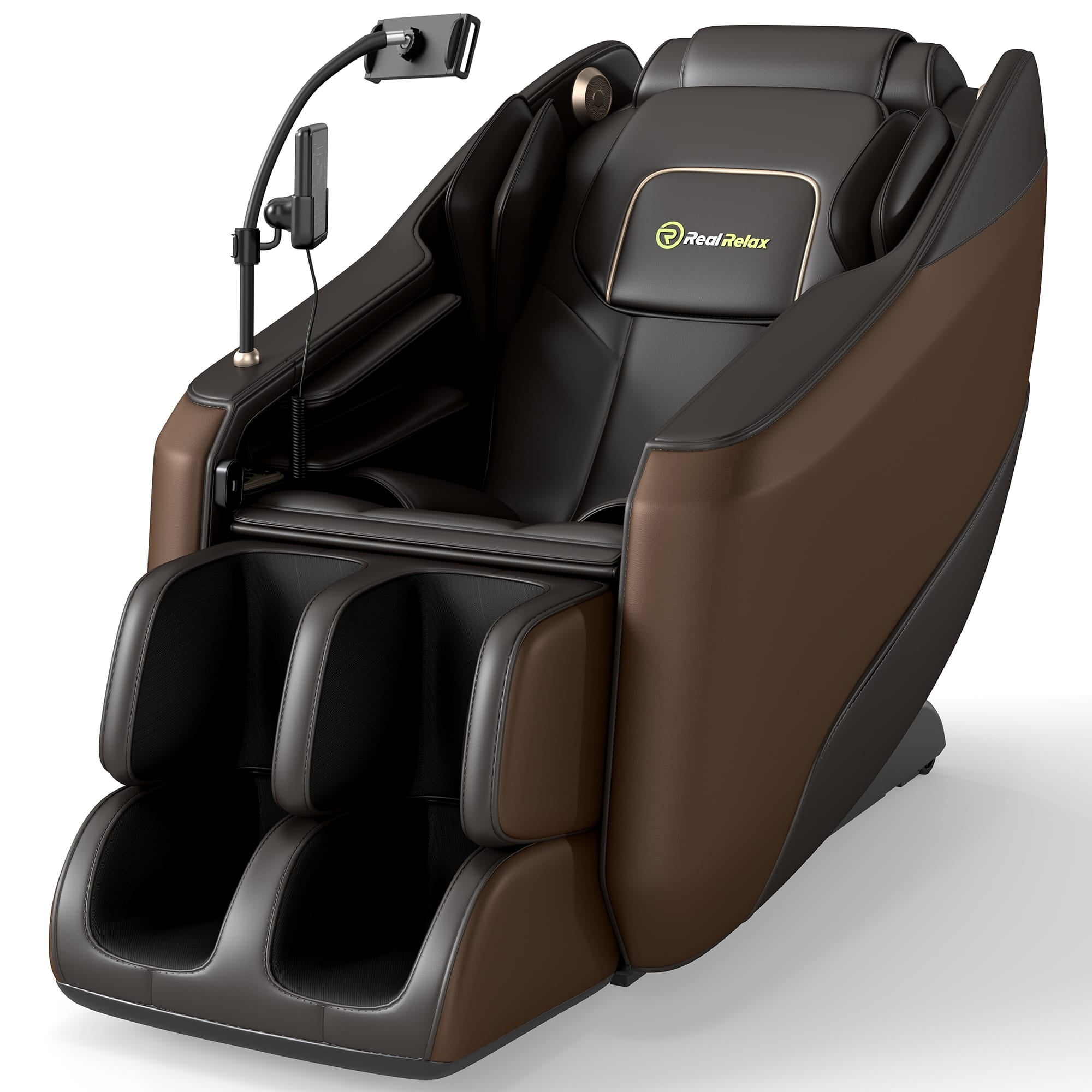Real Relax Massage Chair Real Relax Electric Massage Chair, Zero Gravity Full Body Massage Recliner Chair with 10 Fixed Rollers, Touch Screen Controller 665878413682
