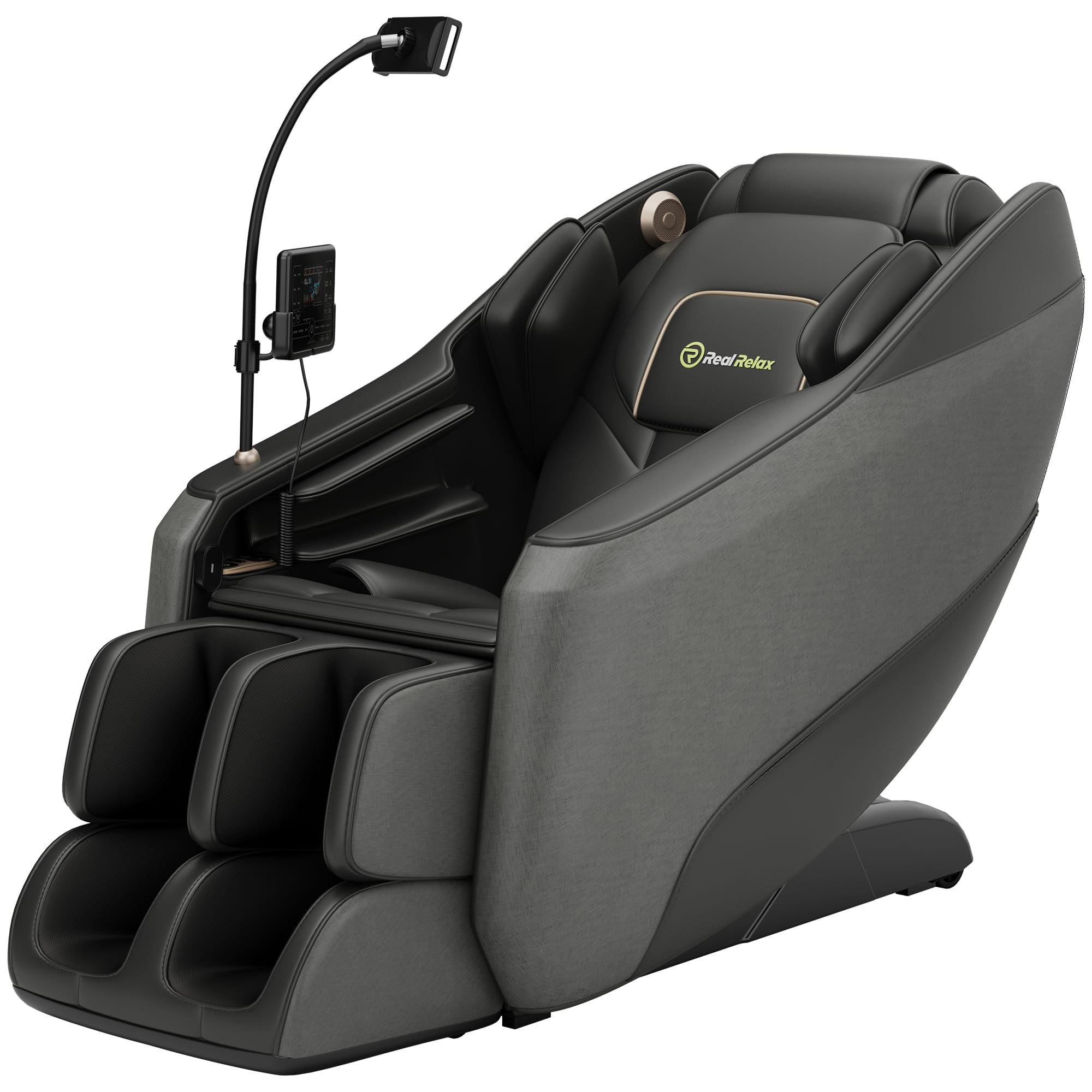 Real Relax Massage Chair Real Relax Electric Massage Chair, Zero Gravity Full Body Massage Recliner Chair with 10 Fixed Rollers, Touch Screen Controller 6977865042312