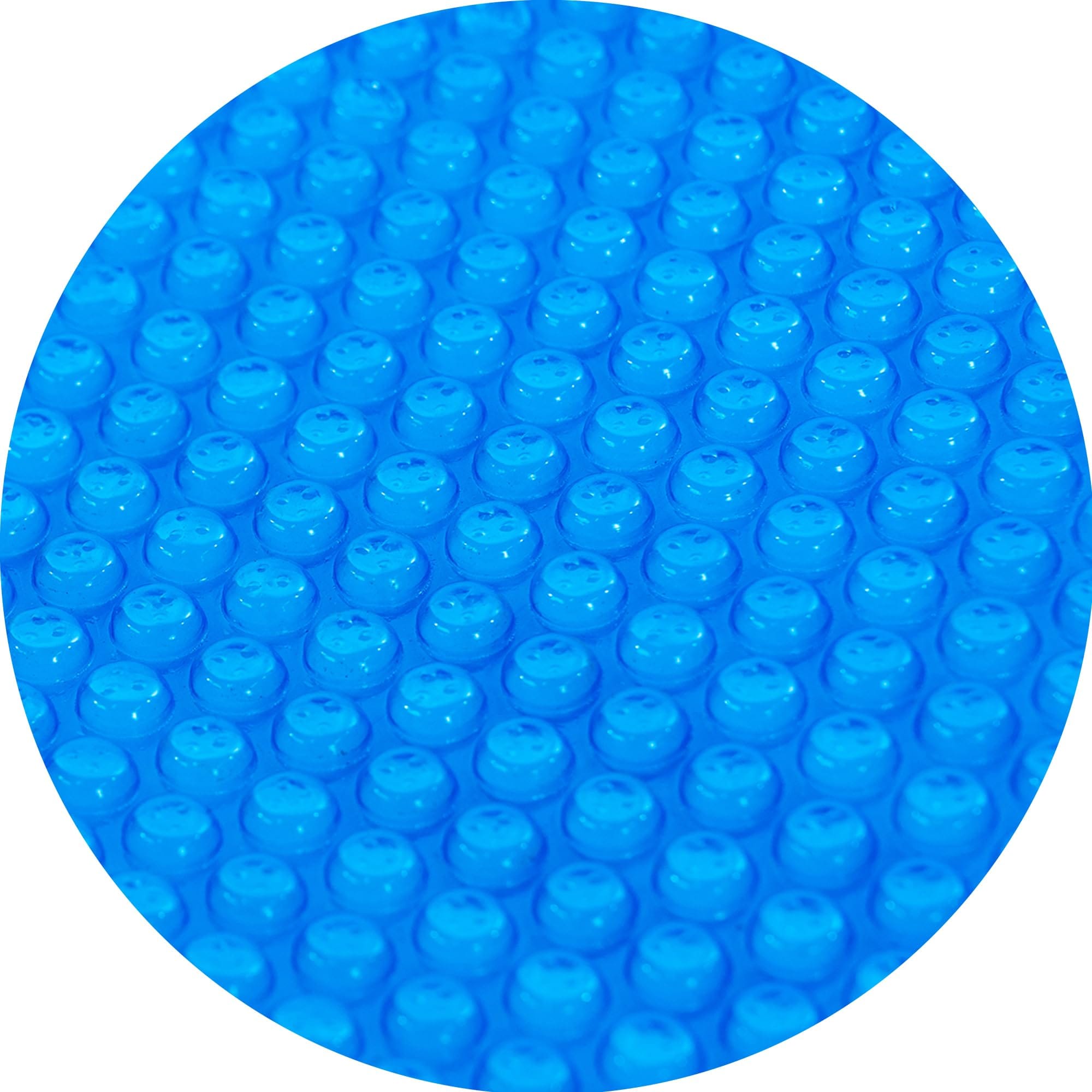 Real Relax Real Relax 16 mil Solar Pool Cover, 24 ft Round Bubble Blanket Heat Trapping Solar Blanket, Durable Material for Inground & Above Ground Swimming Pools, Blue