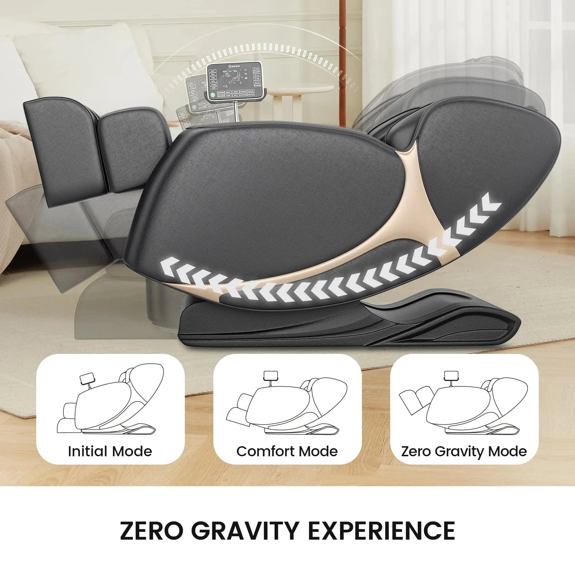 Real Relax Massage Chair BS-06 2D Massage Chair Black