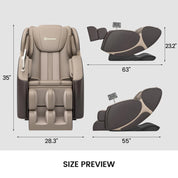 Real Relax Massage Chair BS-06 2D Massage Chair Black