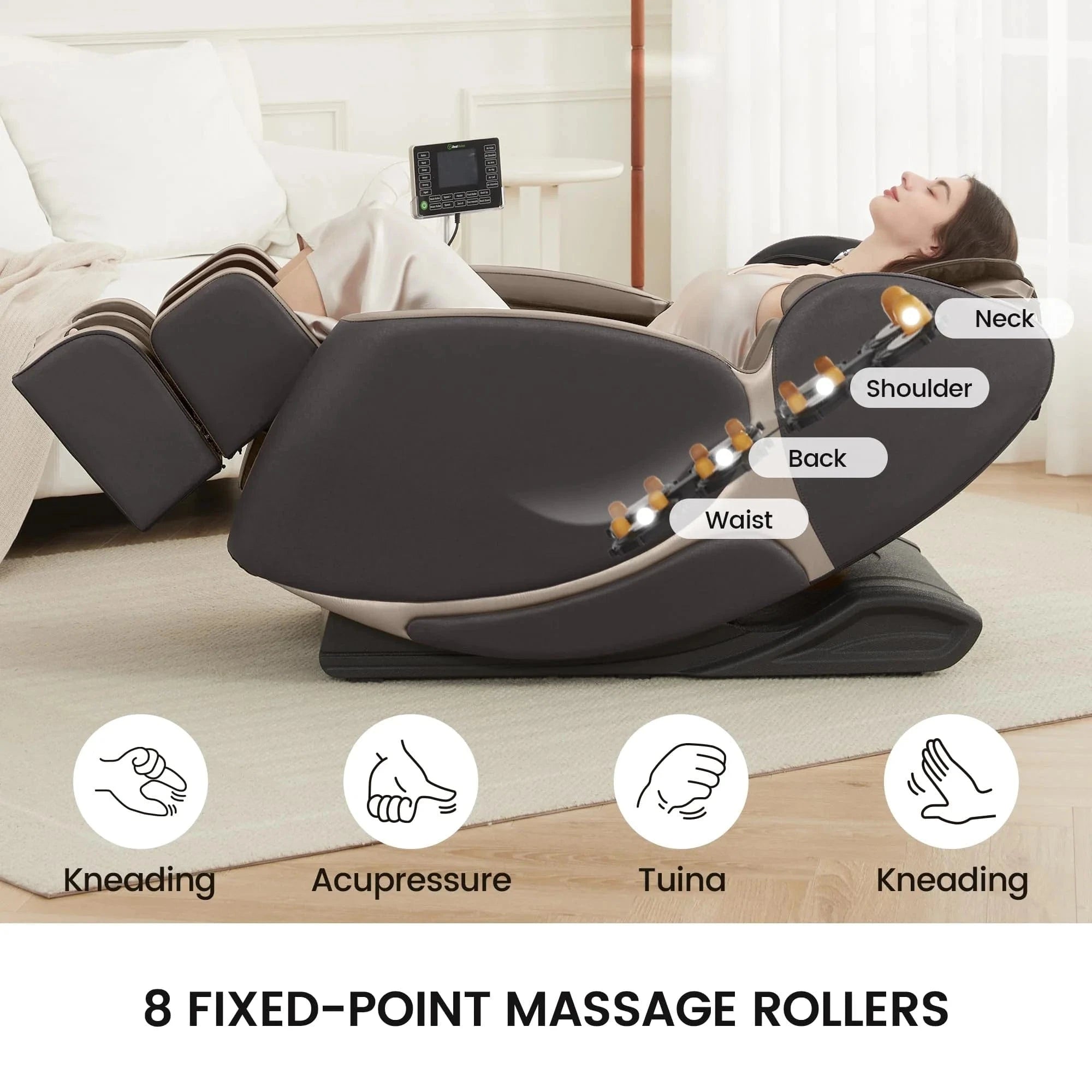 Real Relax Massage Chair BS-06 2D Massage Chair Black