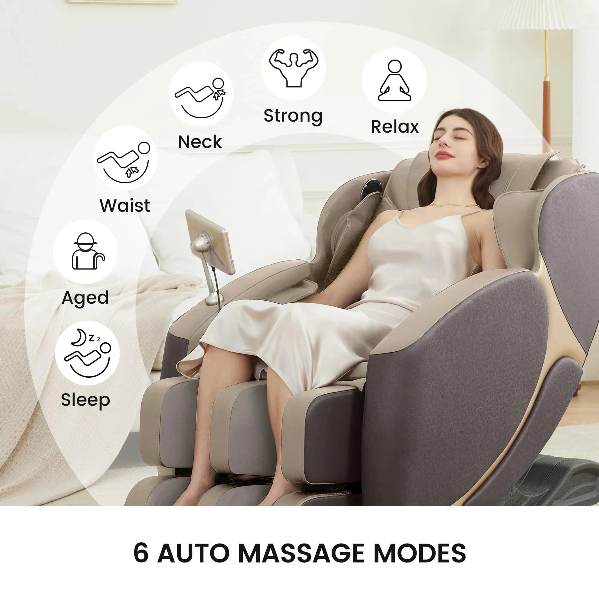 Real Relax Massage Chair BS-06 2D Massage Chair Black