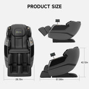 Real Relax Massage Chair Favor-27 3D Massage Chair Black 665878413514