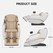Real Relax Massage Chair Favor-27 3D Massage Chair Khaki 665878413507