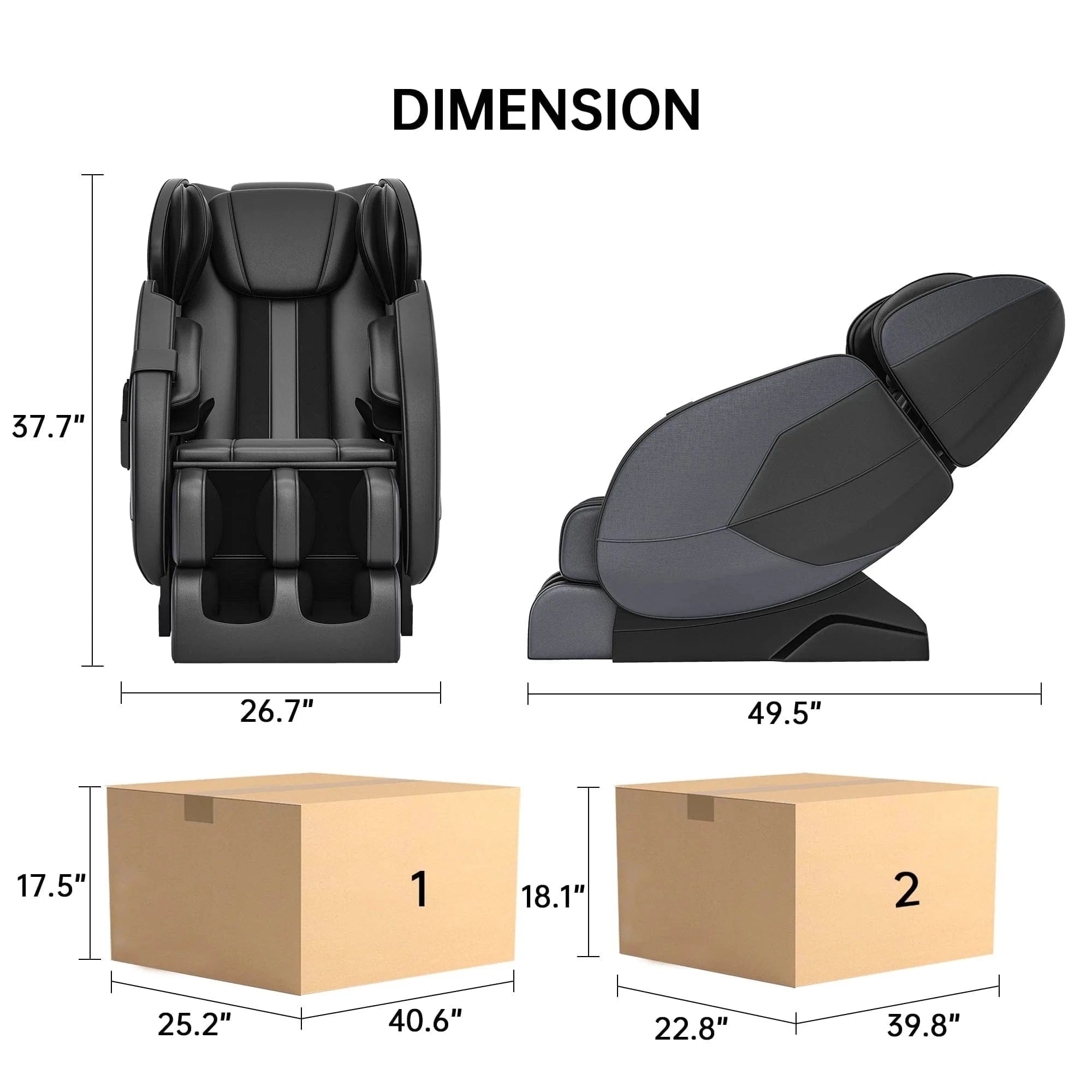 Real Relax Massage Chair MM450 Massage Chair Black