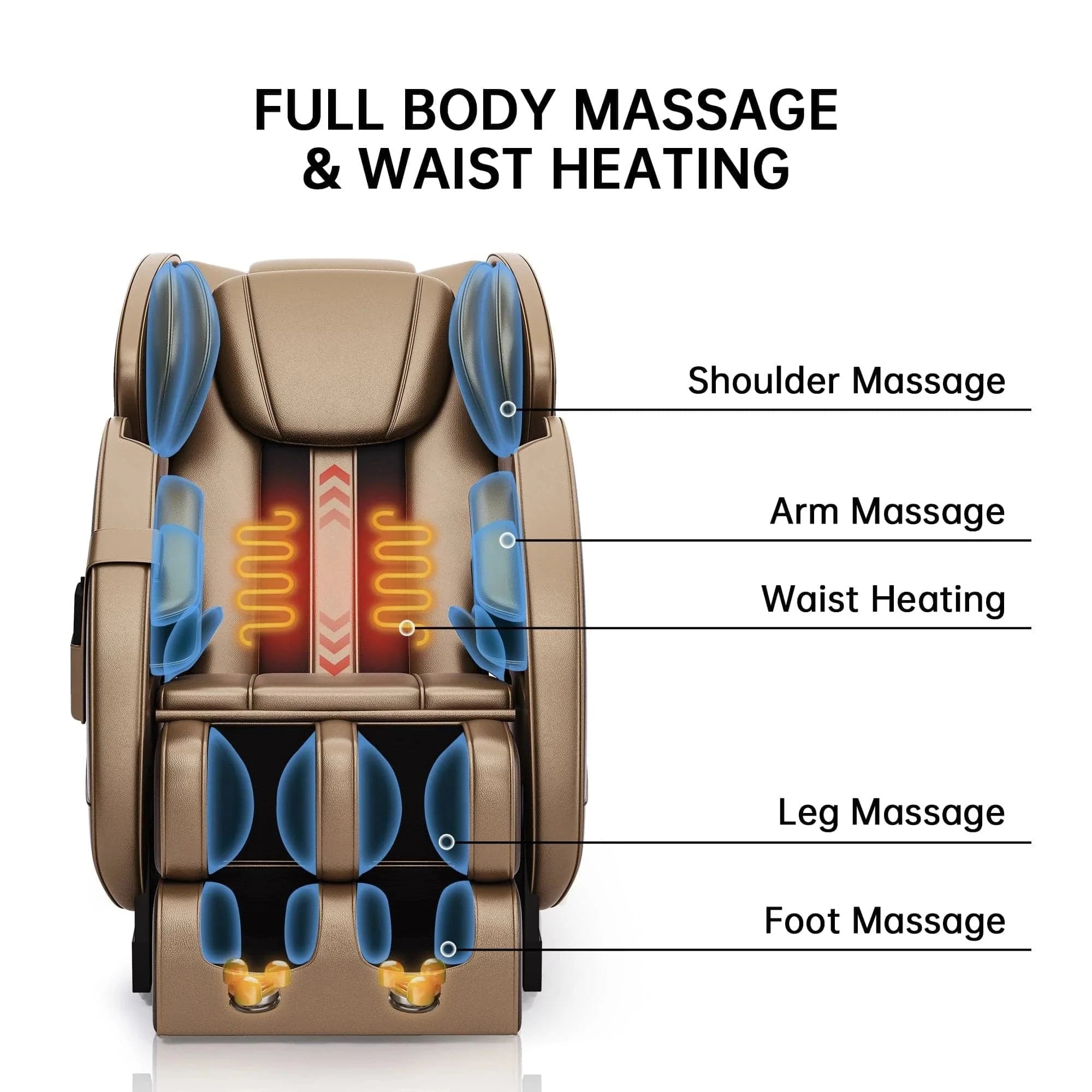 Real Relax Massage Chair MM450 Massage Chair Black