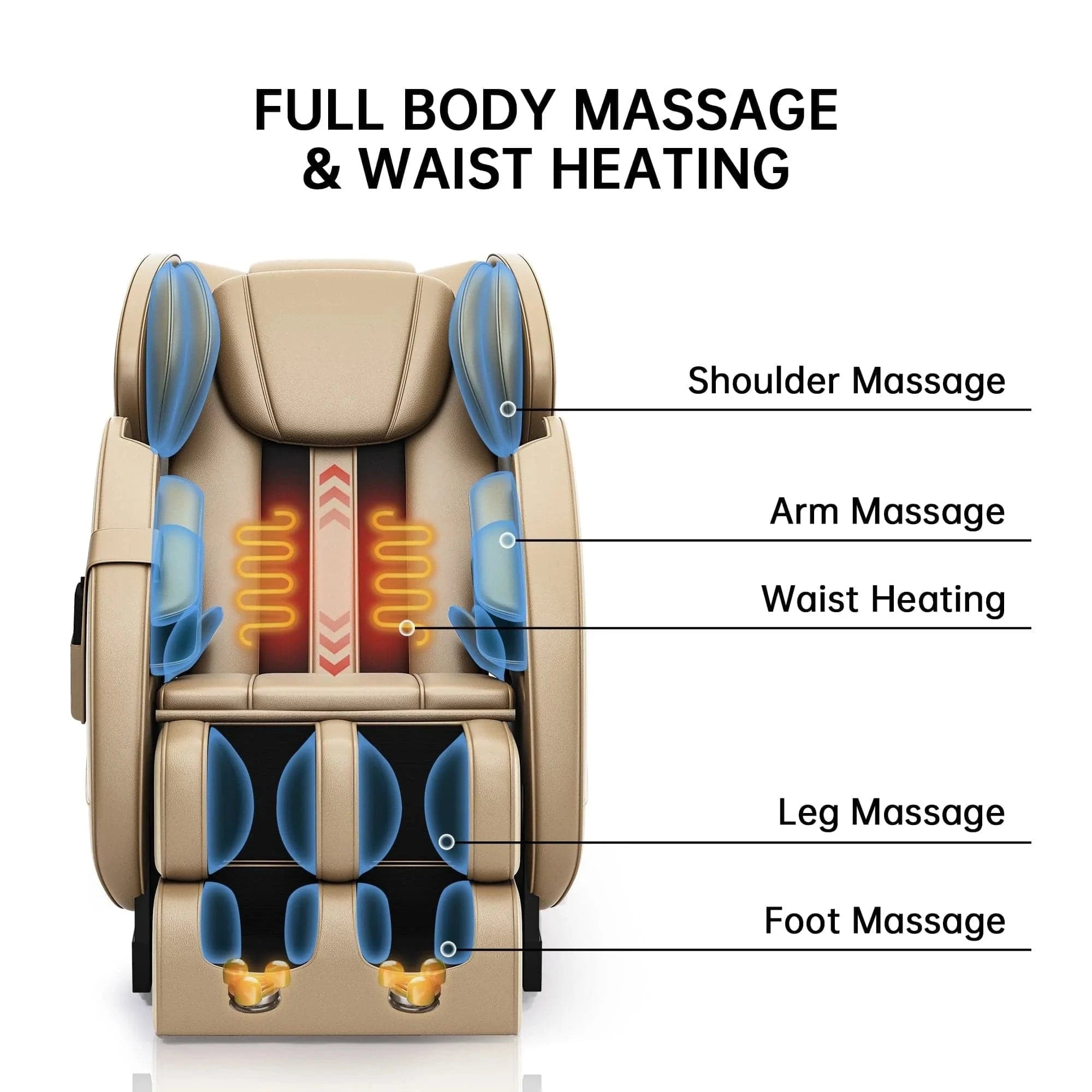 Real Relax Massage Chair MM450 Massage Chair Black