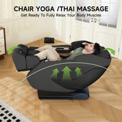 Real Relax Massage Chair PS5200 4D Massage Chair Black 665878413491