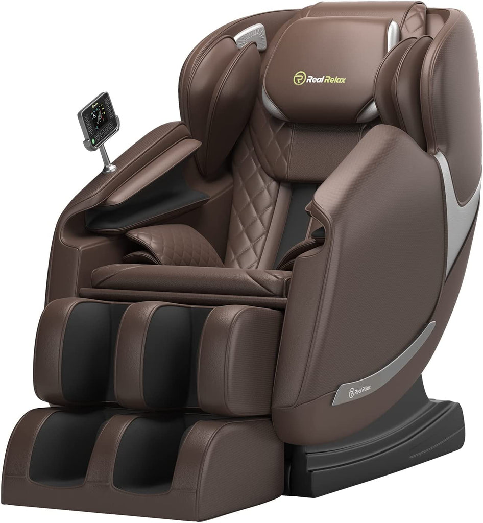 Real Relax Massage Chair Real Relax® 2022 Favor-04 ADV Massage Chair Brown 665878415815