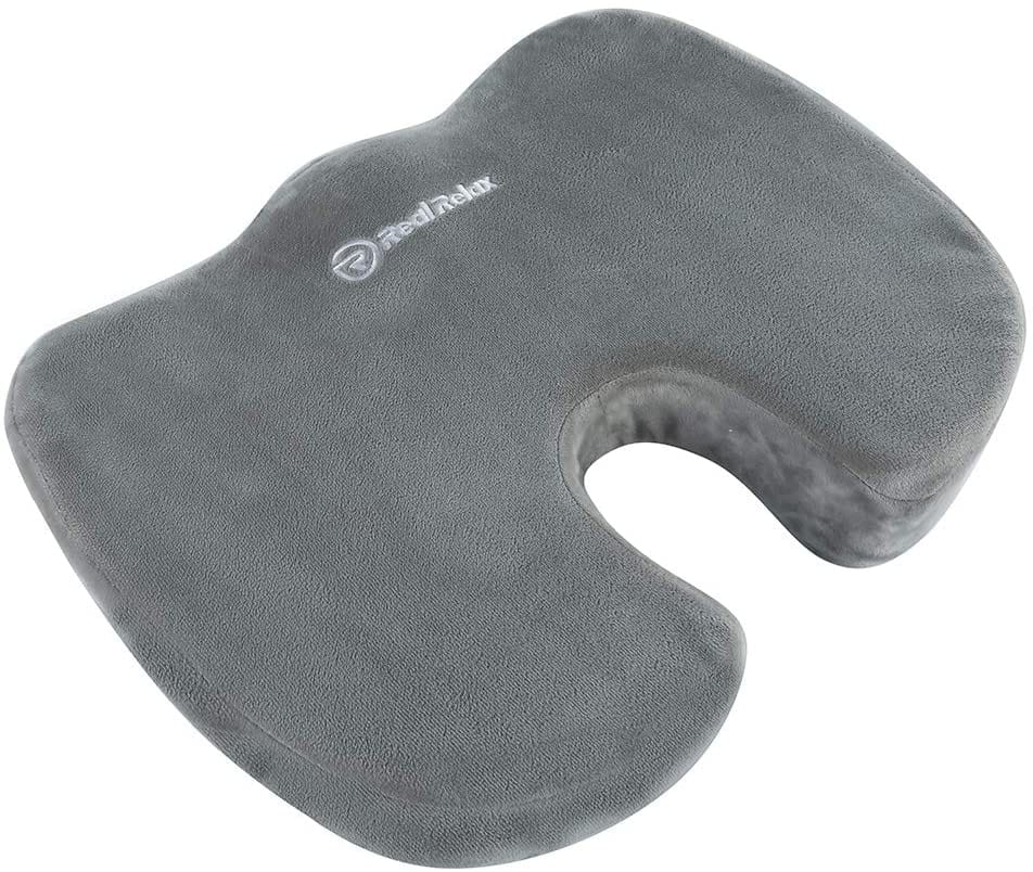 Real Relax Massage Pillow Real Relax®  Premium Comfort Seat Cushion – Non-Slip Orthopedic 100% Memory Foam Coccyx Cushion