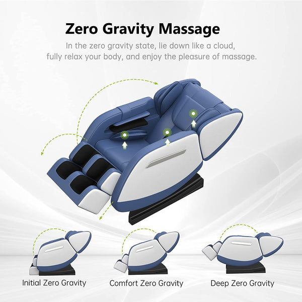 Real RelaxÂ® MM350 AffordableZero Gravity Massage Chair Recliner Full Body Air Pressure Bluetooth 