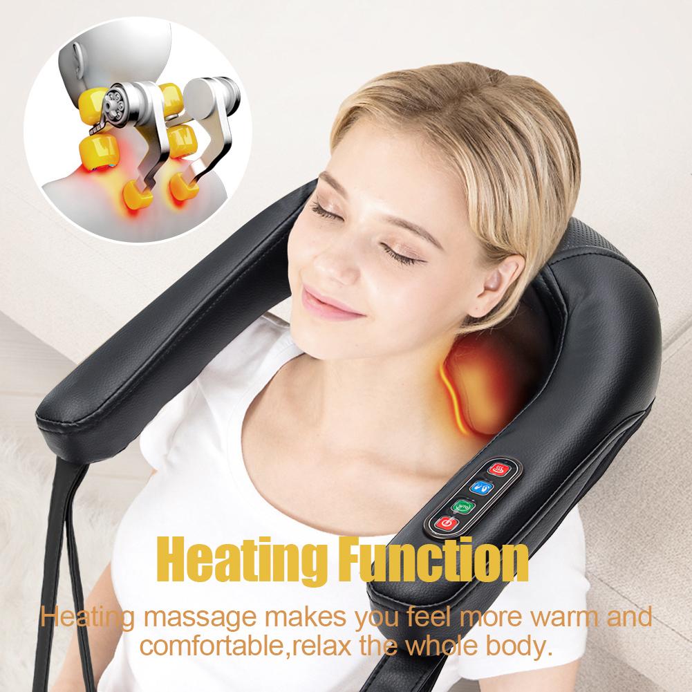 Real Relax Massage Chair Real Relax®   Shiatsu Neck Massager with Heating Massage for Neck, Back, Shoulder, Foot, and Legs