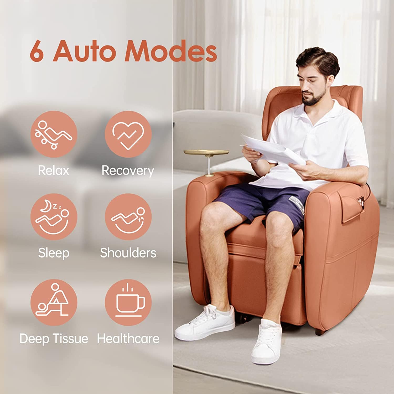 Real Relax Massage Chair Real Relax® PS2000 Massage Chair Bronze 665878415792