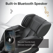 Real Relax Real Relax® SS01 Massage Chair Recliner with Zero Gravity Full Body Air Pressure Bluetooth Heat and Foot Roller