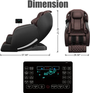 Real Relax Massage Chair Real Relax® Favor-06 Massage Chair Brown Refurbished 665878416591