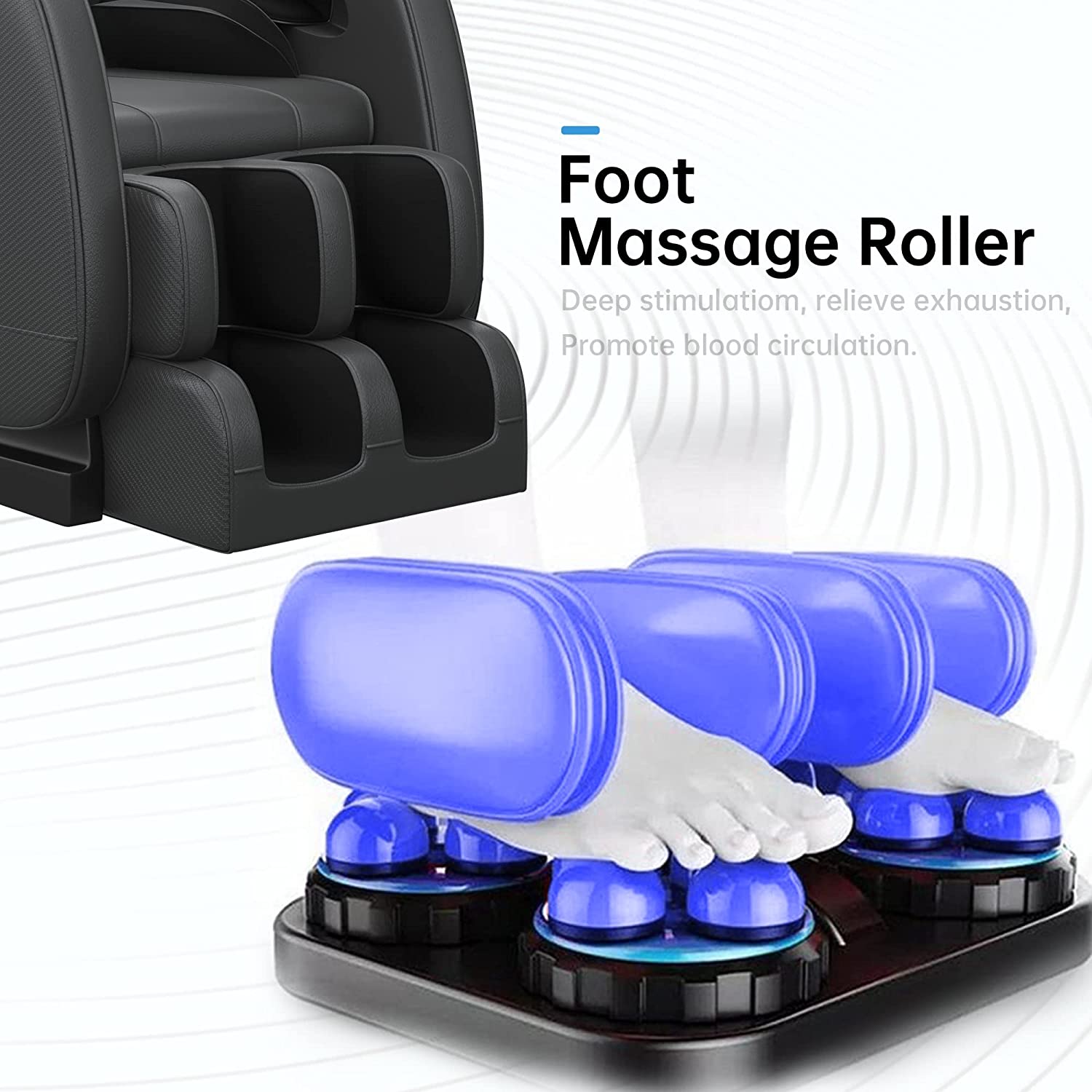 Real Relax Massage Chair Real Relax® MM350 Massage Chair Black Refurbished 665878416836