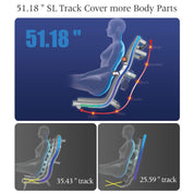 Real Relax Massage Chair Platinum series PS-5000 SL-TRACK Zero-Gravity Full-Body 3D Shiatsu Massage Chair by RealRelax™