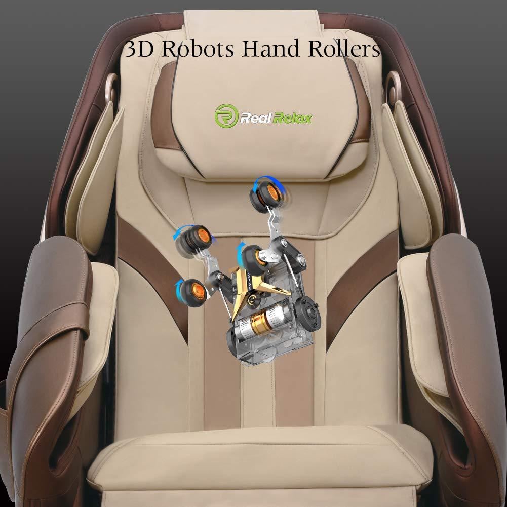 Real Relax Massage Chair Platinum series PS-5000 SL-TRACK Zero-Gravity Full-Body 3D Shiatsu Massage Chair by RealRelax™