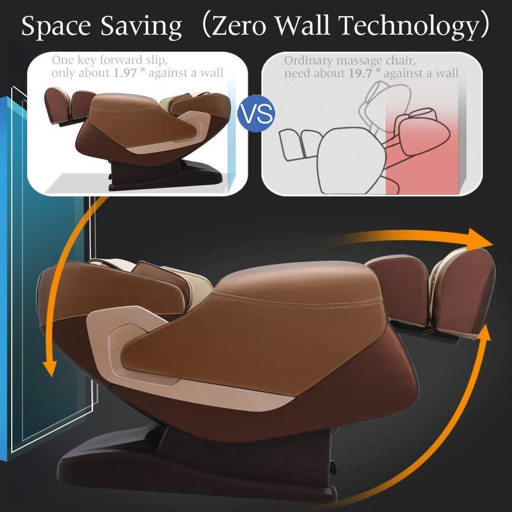 Real Relax Massage Chair Platinum series PS-5000 SL-TRACK Zero-Gravity Full-Body 3D Shiatsu Massage Chair by RealRelax™
