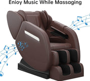 Real Relax Massage Chair Real Relax® MM350 Massage Chair Brown Refurbished 665878416867