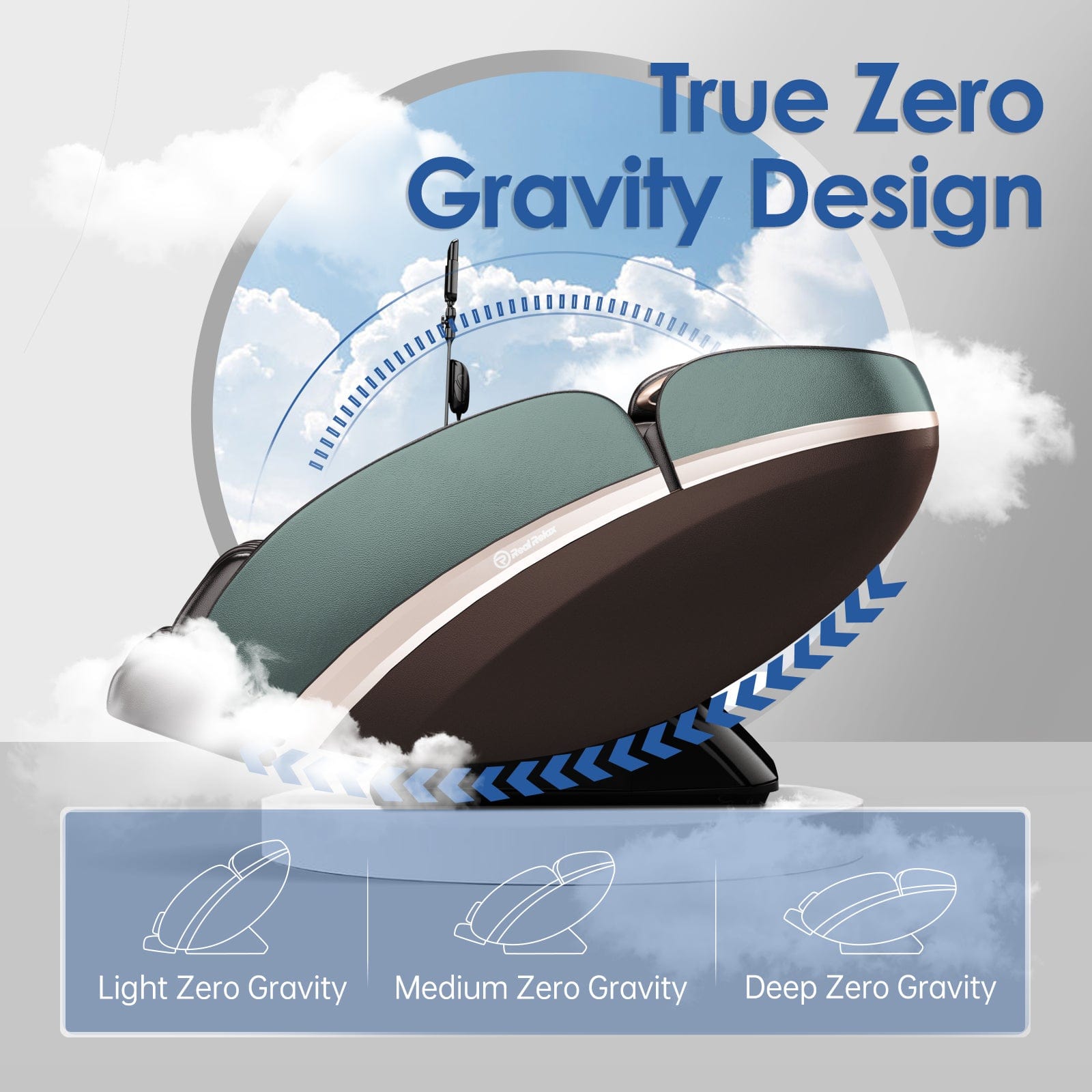 Real Relax Massage Chair Real Relax® PS6500 Massage Chair Brown 665878415563