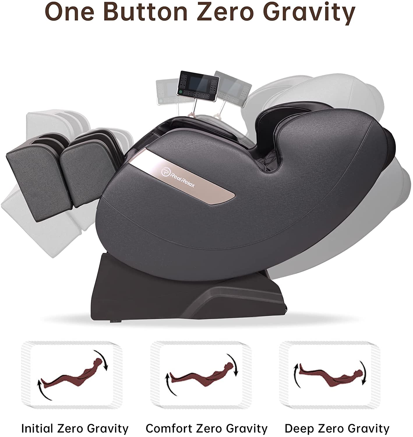 Real Relax Massage Chair Real Relax® 2022 Favor-03 ADV Massage Chair black 665878416720