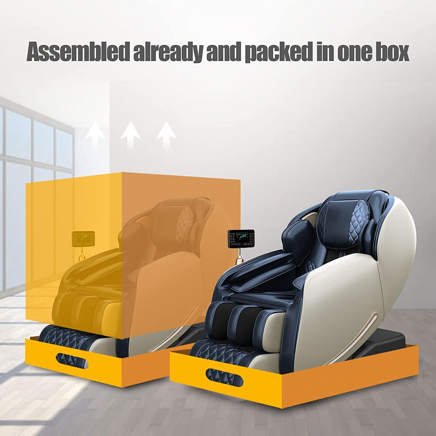 Real Relax Massage Chair Real Relax® Favor-06 Massage Chair Blue 635638444836
