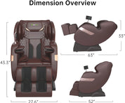 Real Relax Massage Chair Real Relax® 2022 Favor-03 ADV Massage Chair Brown
