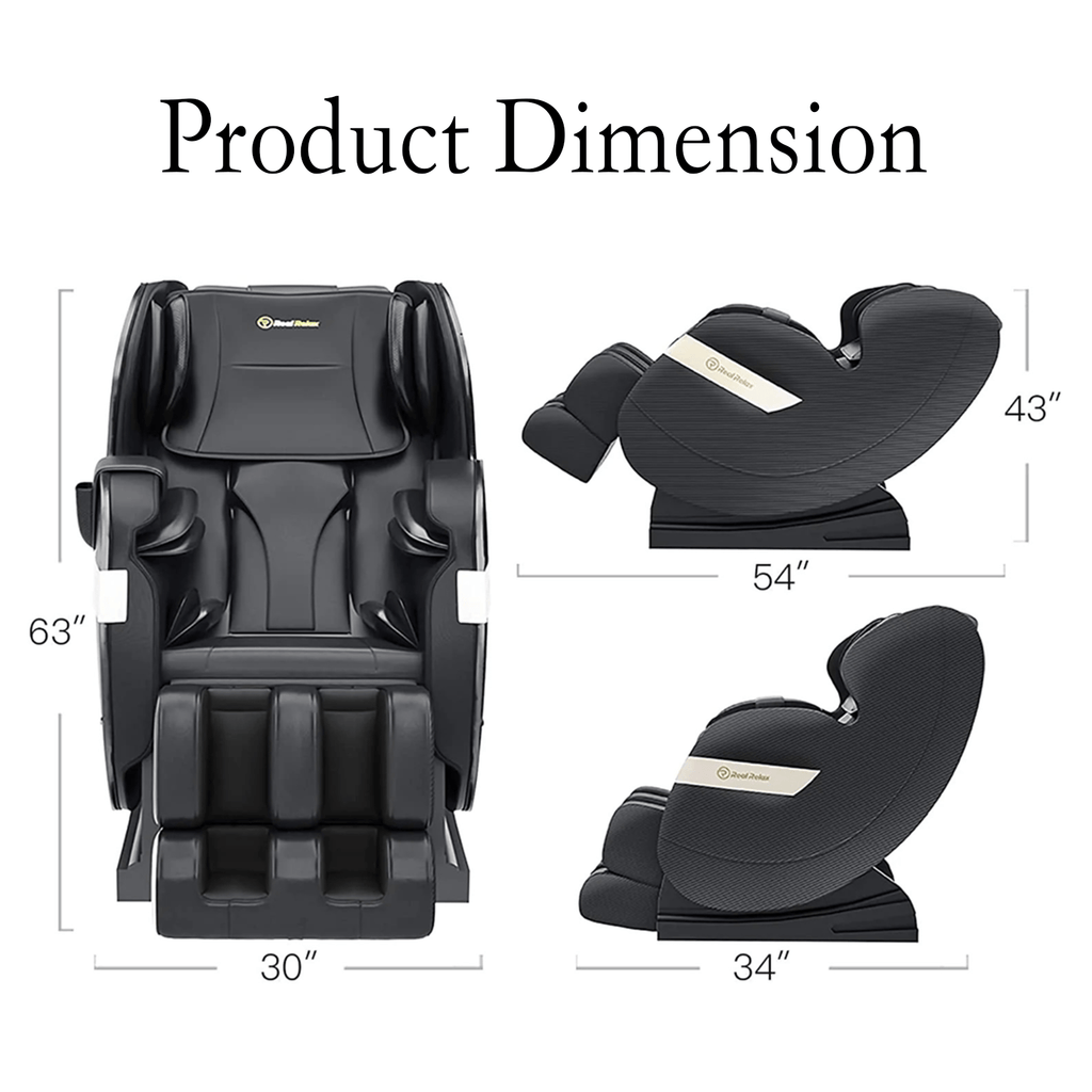 Real Relax Massage Chair Real Relax® Favor-03 Massage Chair black 665878416751