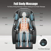 Real Relax Massage Chair Favor-06 Massage Chair Black 665878415372